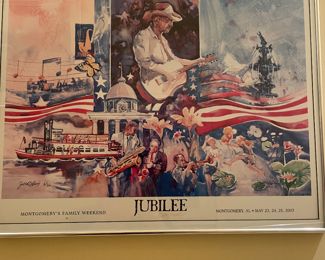 2003 Jack DeLoney Jubilee poster signed 