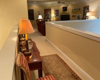 View of second floor media area