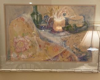 Montgomery artist Nell Hardeman watercolor from 1972