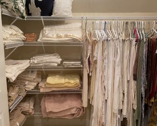 Nice selection of vintage linen tablecloths 