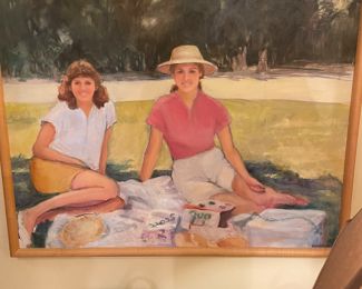 Selma artist Carrol Sommers “ Summer” oil on canvas