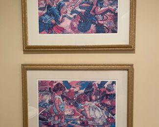 Pair of Jim Gunter “Child’s Play “ prints 