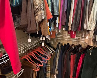 Second closet of designer womenswear 
Nice leather goods