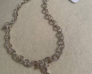 Judith Ripka sterling necklace 