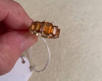 14k topaz ring