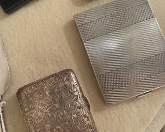 Sterling cigarette cases 