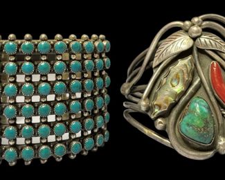 Sterling Silver Turquoise Southwestern Bracelets