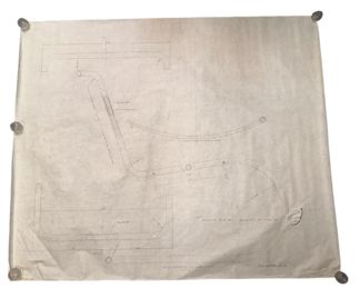 MIES VAN DER ROHE MR Chair Architectural Design Drawing