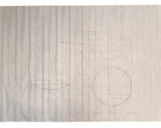 Chicago's Promontory Apartments Ashtray Architectural Design Drawing