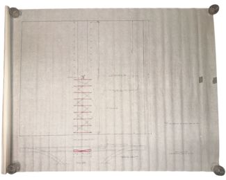 Leather Sling for Barcelona Stool Architectural Design Drawing