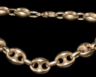 14k Gold Marine Link Bracelet