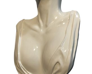 Italian Postmodern Ceramic Woman's Bust Display