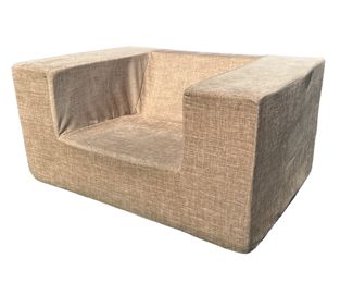 Lot 172: Large Postmodern Cube Club Chair