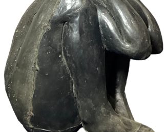 Mid Century Soft Sculpture Statue of Nude Man