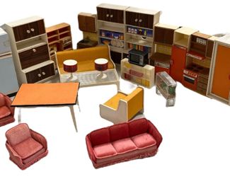 Mid Century Dollhouse Furniture