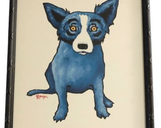 GEORGE RODRIGUE 'Blue Dog' Book Advertising Poster
