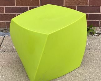 Postmodern Occasional Table, FRANK GEHRY for HELLER Left Twist Cube