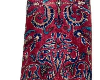 Antique Sarouk Remnant Runner Rug