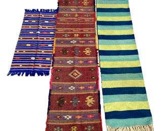 Collection Mexican and Kilim Hand Knotted Table Runners