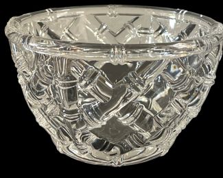 TIFFANY & CO. Crystal "Bamboo" Bowl