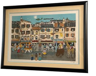 EUGENE DELCROY " The Circus" Lithograph