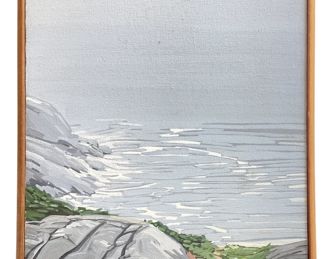 PAMELA LANG REDICK "Footpath to the Sea" Oil on Canvas 1986