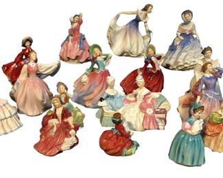 Large Collection ROYAL DOULTON Southern Belles & Figural Women