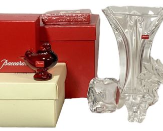 Collection BACCARAT Crystal Figurines, UNICEF Ornament, Vase