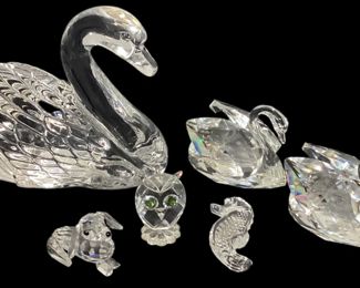 Collection WATERFORD and SWAROVSKI Crystal Animal Figurines