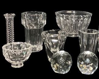 Collection Glass Tablewares TIFFANY & CO., ORREFORS, DAUM