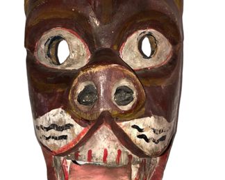 South American Folk Art Dog Mask