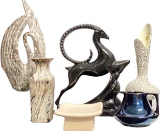 Collection Mid Century Ceramic Vases and Sculptures HAEGER, FULPER