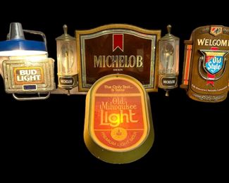 Collection Vintage Beer Signs OLD STYLE