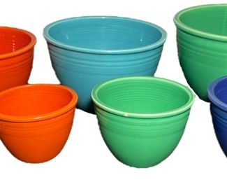 SET 7 FIESTAWARE NESTING BOWLS