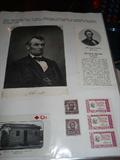 PRESIDENTIAL COLLECTION OF PINS AND LETTERS TWO SIGNED BY REAGAN