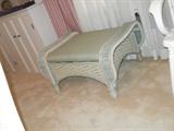 GREEN WICKER SEAT $60.00 NOW $30.00
