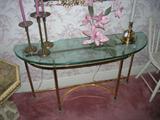 GLASS TOP HALLWAY STAND $100.00 NOW $50.00