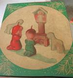 VINTAGE WAX CANDLE SET WITH BOX