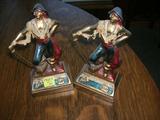 PIRATE BUCCANEER ARMOR BRONZE BOOKENDS
