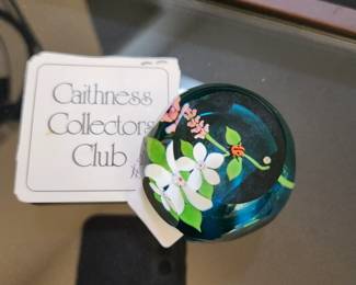 Vintage Caithness Hand-blown Paperweight--signed