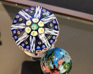 Vintage Hand-blown Paperweights
