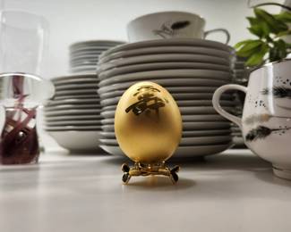 24k Gold Plated Egg