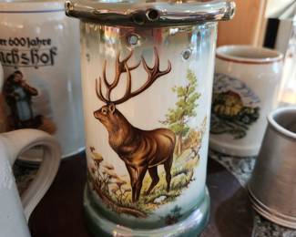 Vintage German Puzzle Lithophane Beer Mug