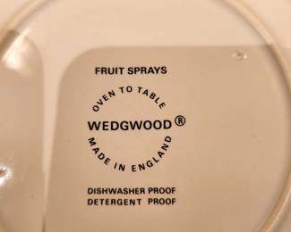 Wedgwood "Fruit Sprays" China Collection