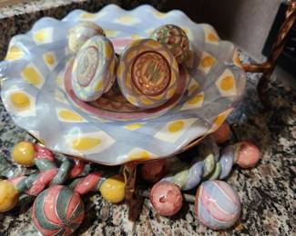 Mackenzie-Childs Plates, Knobs and Drawer Pulls