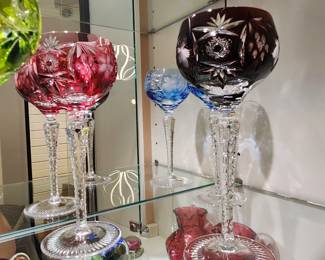 Stunning Nachtmann Crystal Wine Goblets