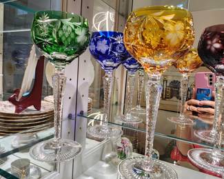 Stunning Nachtmann Crystal Wine Goblets