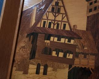 Buchschmid & Gretaux Bg  Marquetry Wood Inlay Art