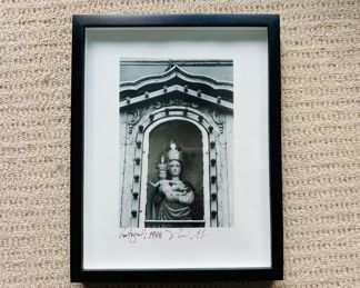 RARE Neil Slavin signed b/w photograph - Portugal 1968 w/signed note on back - possibly one of a kind