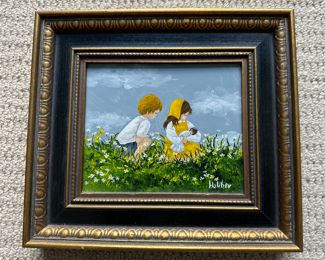 Signed painting Holiber